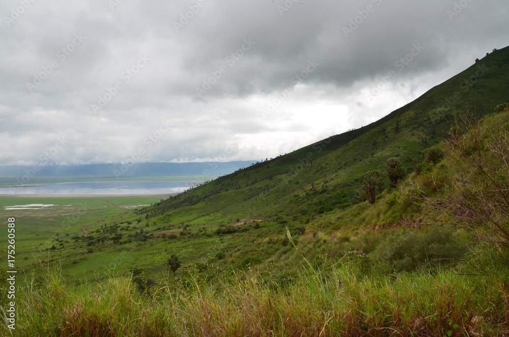The African landscape. Ngorongoro, Tanzania