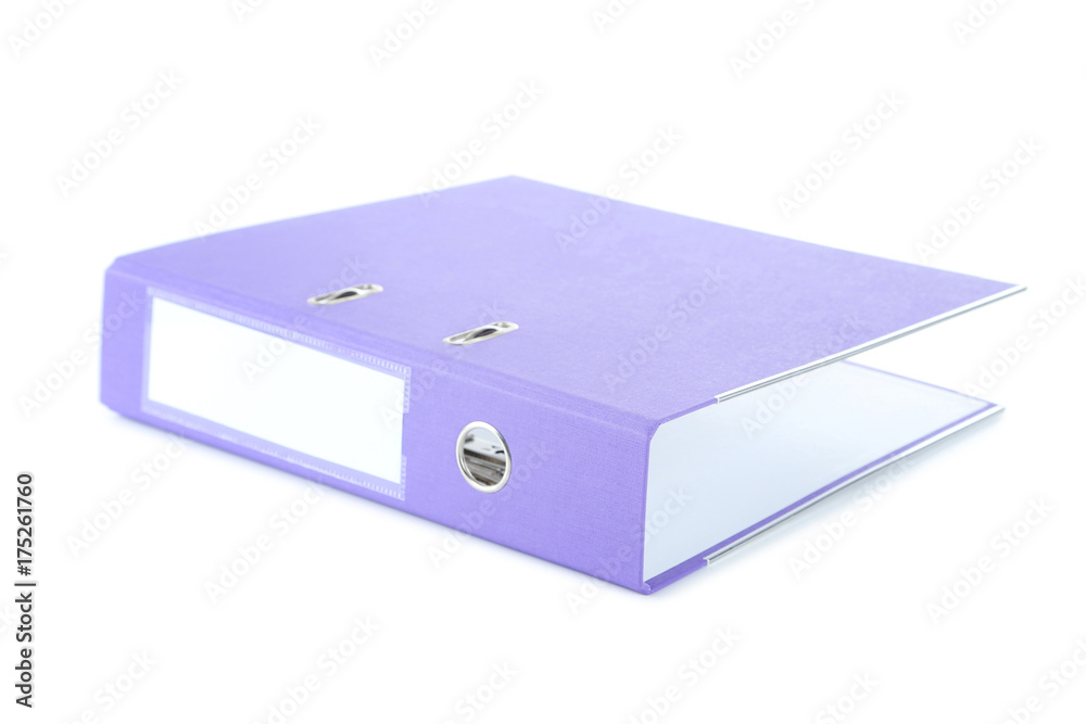 Purple office folder isolated on a white Purple office folder isolated on a white