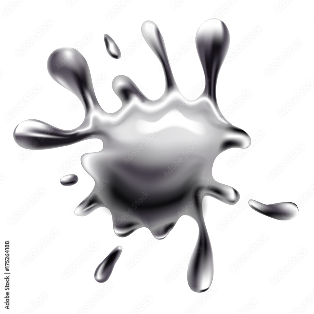 Beautiful, glossy, shiny, realistic liquid metal splash (blotch, blot, blobb) Beautiful, glossy, shiny, realistic liquid metal splash (blotch, blot, blobb)