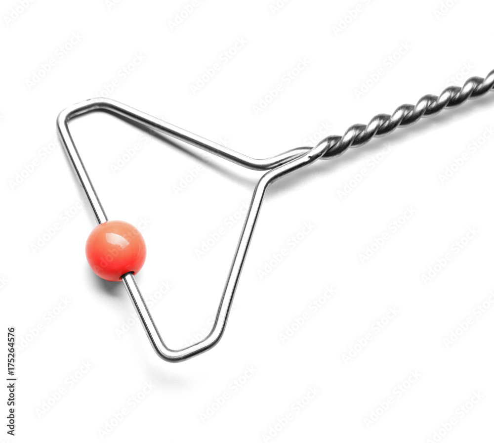 Instrument for speech therapist on white background Instrument for speech therapist on white background