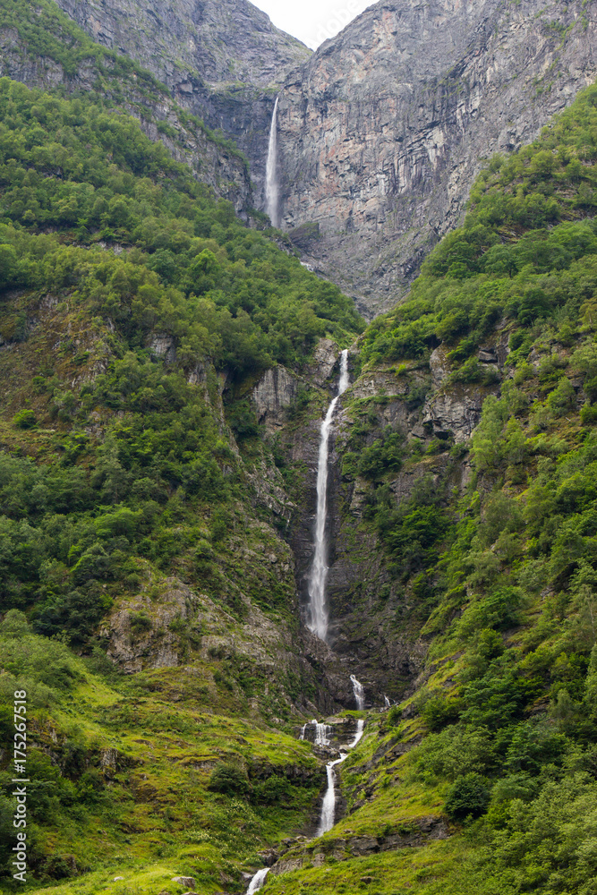 Φωτογραφία traval on Large Cruise ship from the port of Flam to Stavanger, in sunny summer day, Norway