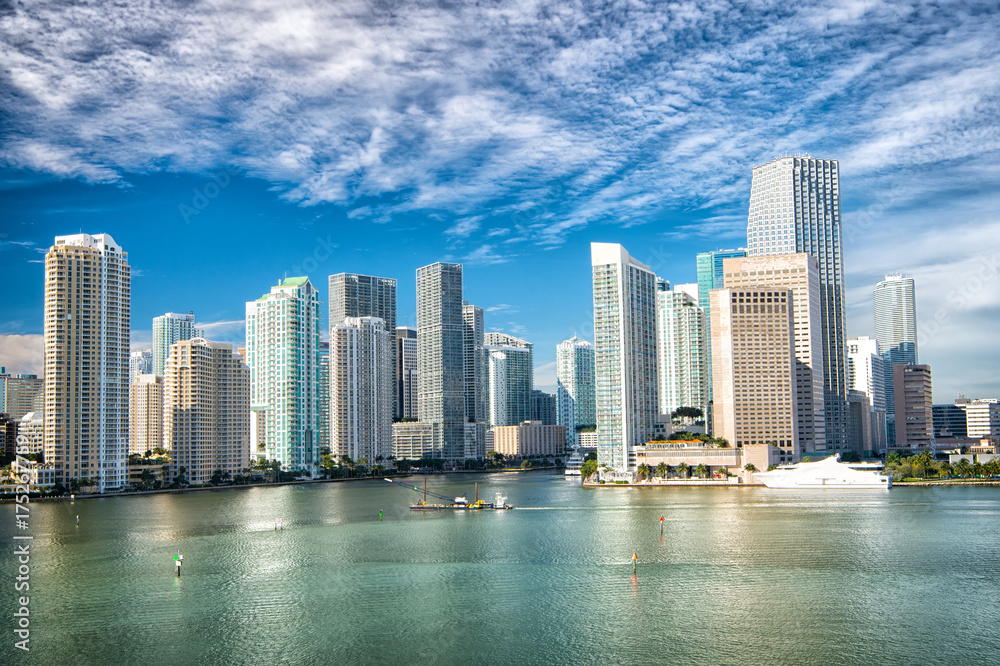 Obraz premium Miami skyline skyscraper