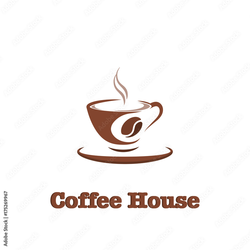 Coffee, hot drink logo design template for coffee house, restaurant menu, banner Coffee, hot drink logo design template for coffee house, restaurant menu, banner