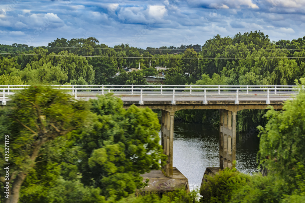 Bridge Surrounded by Leafy Nature, Colonia, Uruguay Bridge Surrounded by Leafy Nature, Colonia, Uruguay