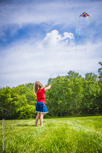 Canadian Girl with Kite
