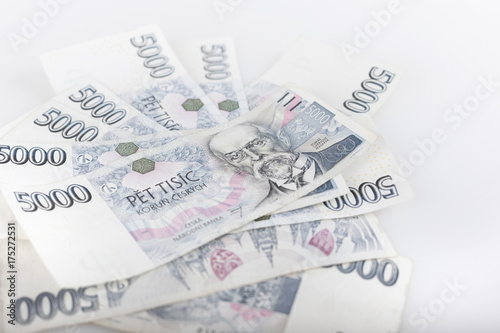 Detail of czech money - the czech currency