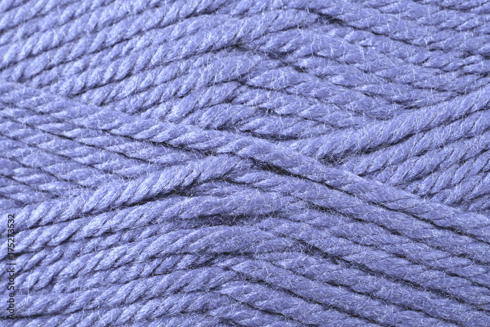 A super close up image of violet yarn A super close up image of violet yarn