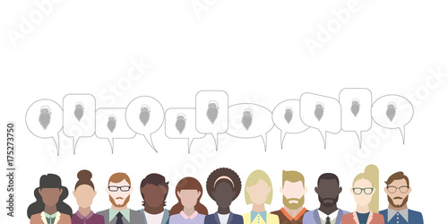 Leute mit Sprechblasen - Nikolaus Kopf