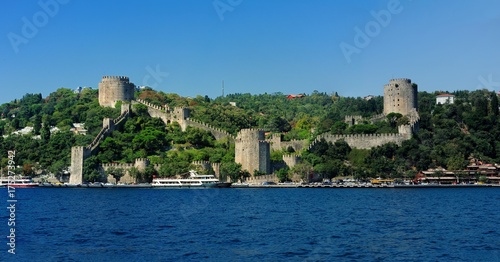 Fototapeta Naklejka Na Ścianę i Meble -  Rumeli Fortress Panaroma at Istanbul Turkey, Rumeli Hisari