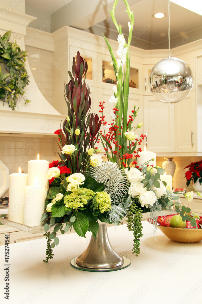 Christmas floral arrangement