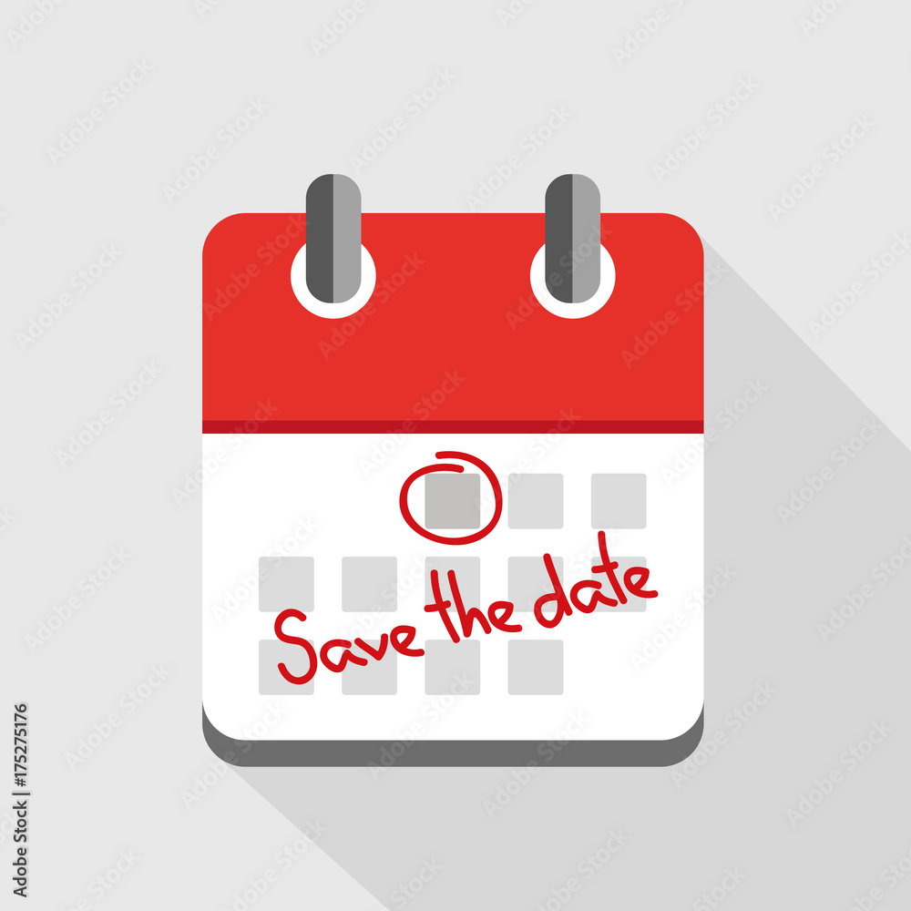 save the date im roten kalender save the date im roten kalender