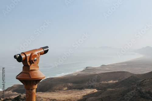 Old Binoculars in El Cofete Observatory