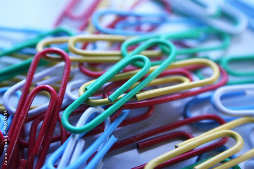 Colored Paper Clips Close Up High Quality Colored Paper Clips Close Up High Quality