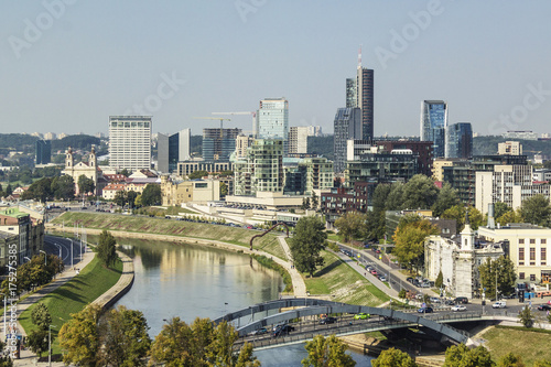 View to Vilnius' modern town photo