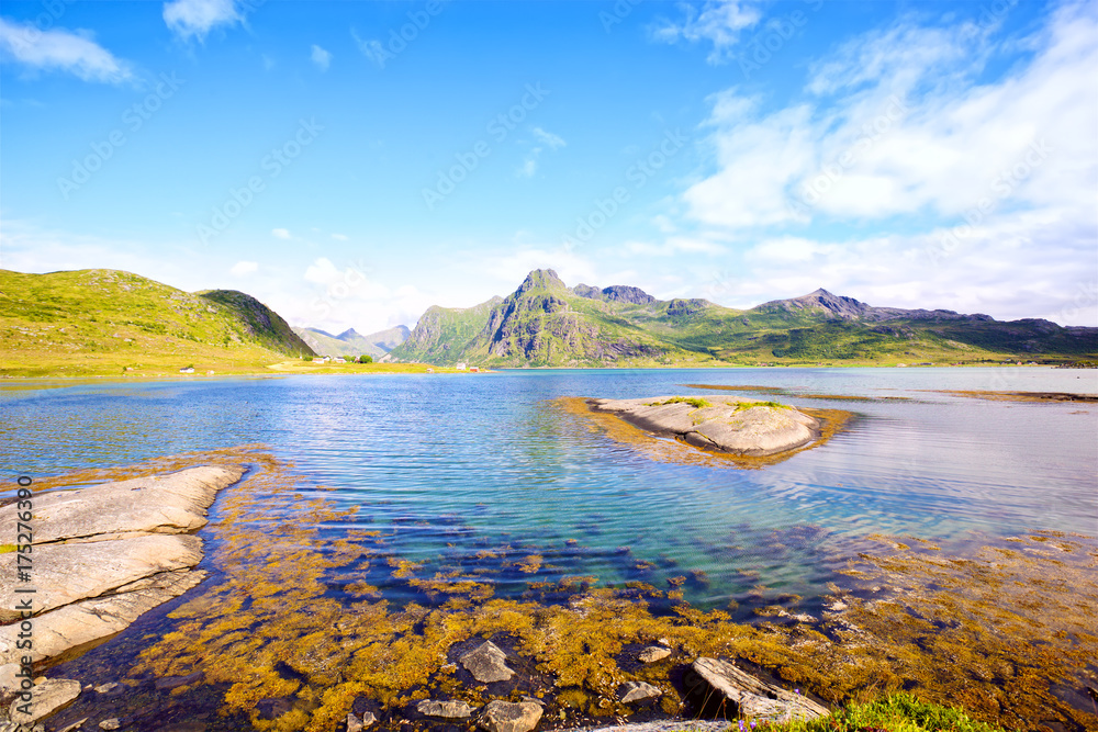Landscape of Lofoten Islands, Norway