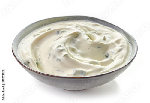 Bowl of sour cream dip sauce