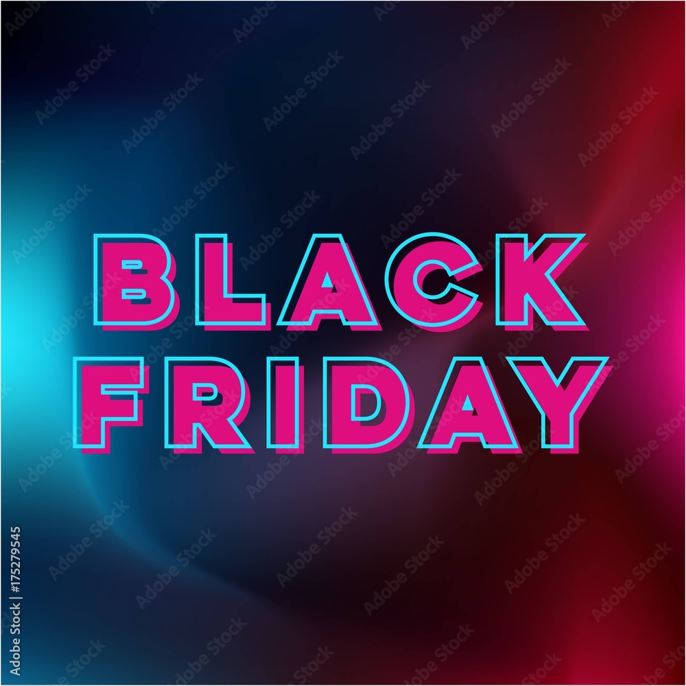 Fototapeta Abstract vector black friday sale layout background. For art template design, list, page, mockup brochure style, banner, idea, cover, booklet, print, flyer, book, blank, card, ad, sign, poster, badge.
