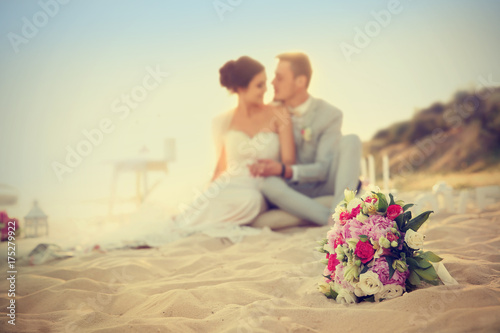Beautiful bouquet and happy...