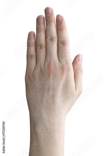 back of a female hand