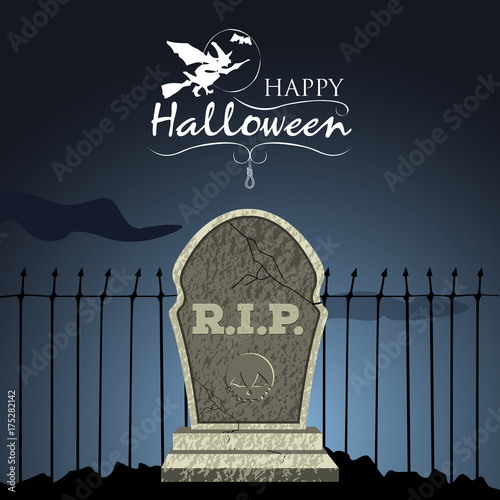 Colored halloween card