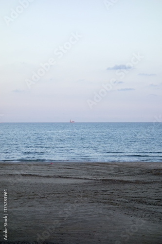 The beach of Castellon in the Valencian community, Spain