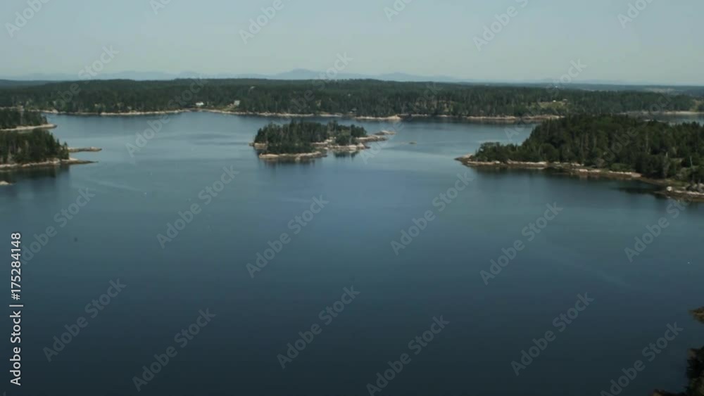Scenic Seal Bay in Vinalhaven, aerial Scenic Seal Bay in Vinalhaven, aerial