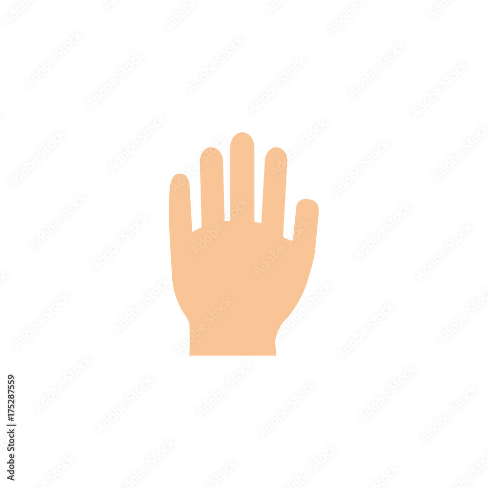 Hands human up opened palm and sleeve of a jacket. Vector illustration Hands human up opened palm and sleeve of a jacket. Vector illustration