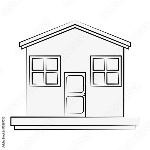 House real estate icon vector illustration graphic design © Jemastock