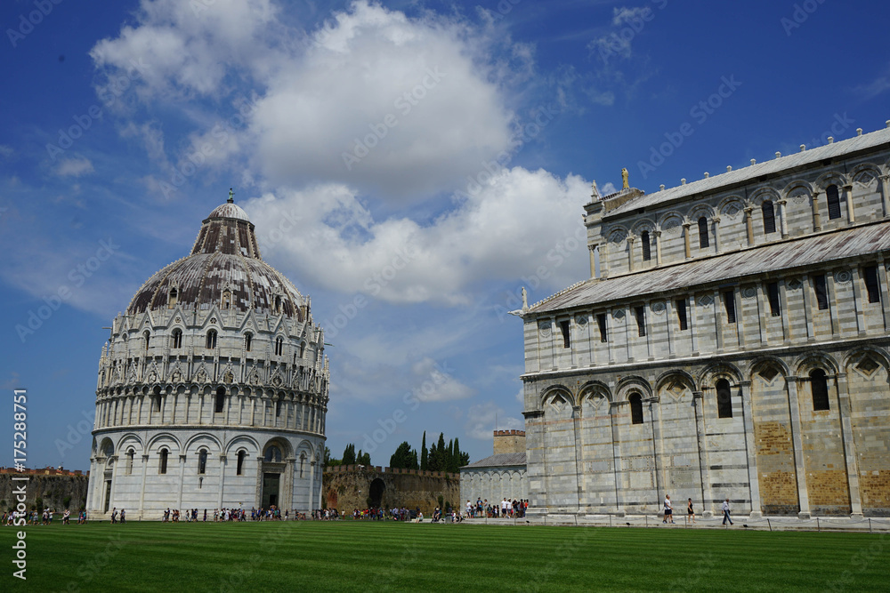 Baptistery and Cathedral in the 