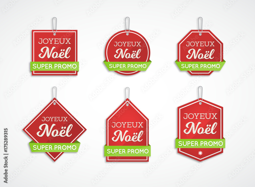 Étiquettes Joyeux Noël - super promo