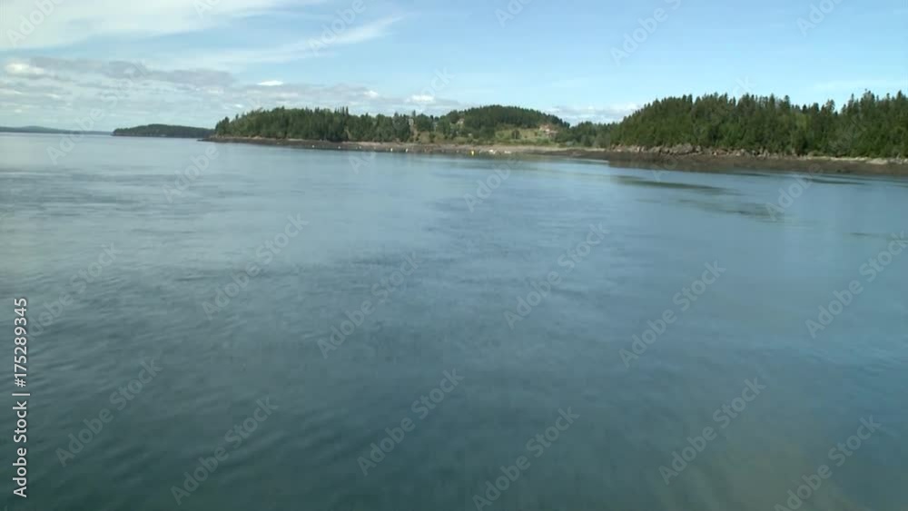 Rural harbor in Maine, aerial Rural harbor in Maine, aerial