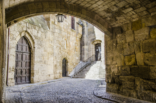 Konstfotografi Medieval passageways in the village of Narbonne