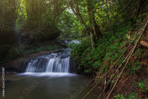 waterfall , The natural water with mountain at Thailand