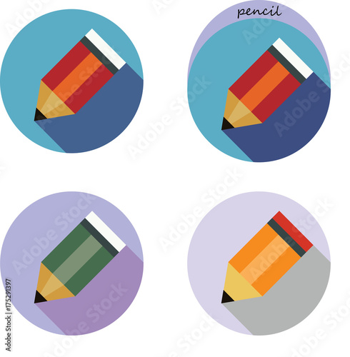 Funny colored pencils