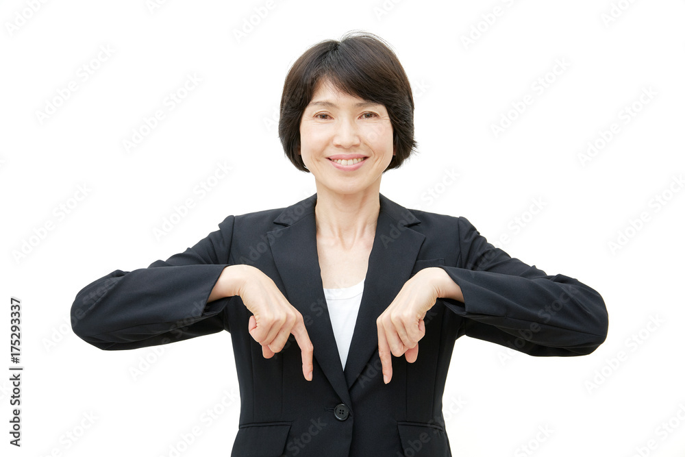 ビジネス 女性 指差し ビジネス 女性 指差し