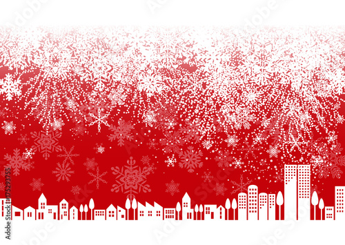 雪の結晶　街並み