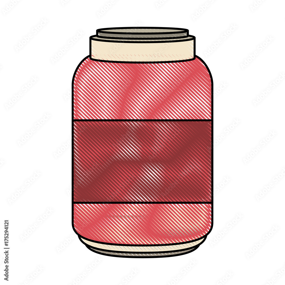 Fototapeta premium Glass bottle isolated icon vector illustration graphic design