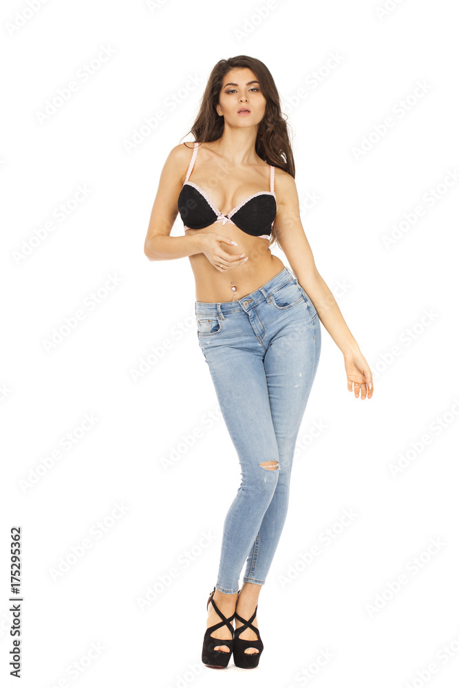 Portrait of young brunette woman Portrait of young brunette woman