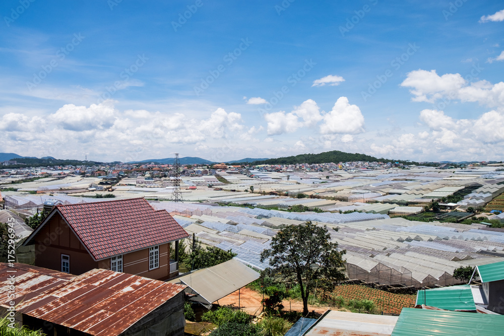 View of the suburb of Dalat, Vietnam