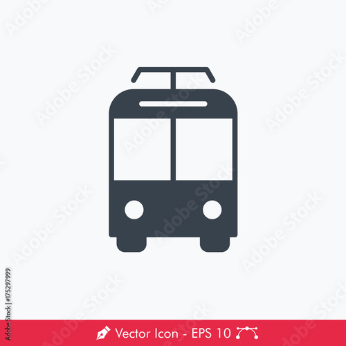 Tram Icon / Vector