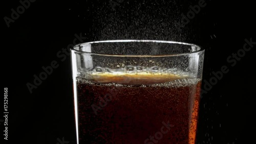 Wallpaper Mural Pouring refreshing ice cold Cola in a glass Torontodigital.ca