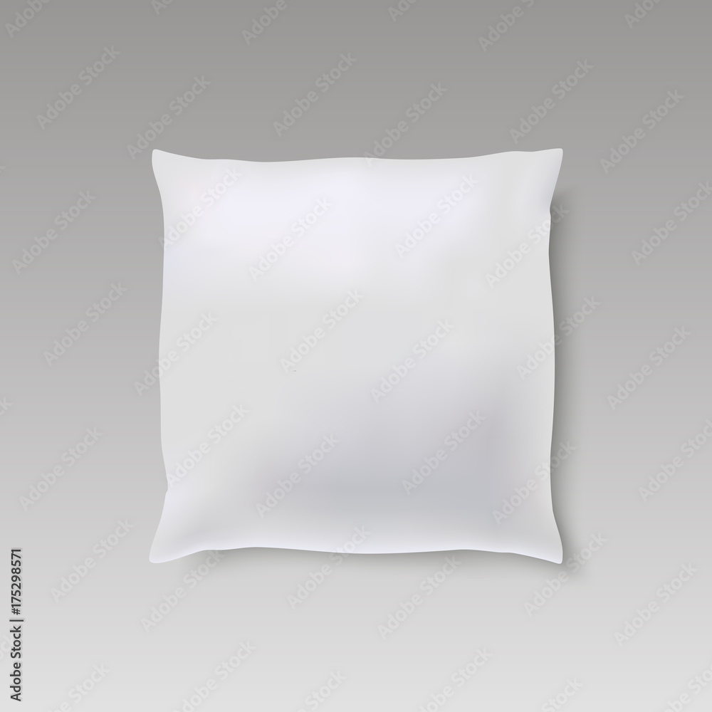 Blank of square pillow for your design. mock up pillow. Vector Blank of square pillow for your design. mock up pillow. Vector