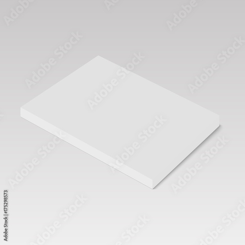 Blank of book, magazine or brochure template. vector
