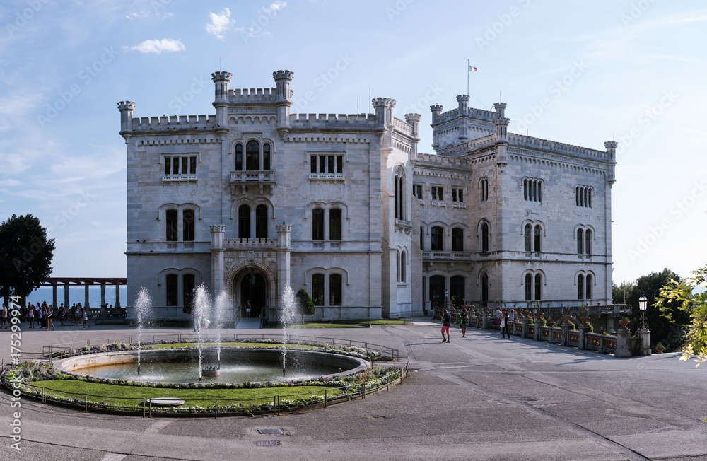 Naklejka premium Miramare Castle, Trieste, Italy, Europe