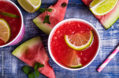 Fototapeta Naklejka Na Ścianę i Meble -  Cold watermelon drink