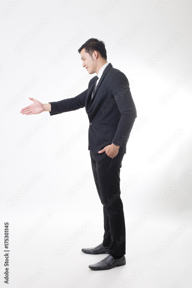Portrait of Asian Man Isolated With Gesture Sign Portrait of Asian Man Isolated With Gesture Sign