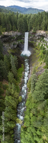 Brandywine Falls British Columbia Aerial Vertical Panorama