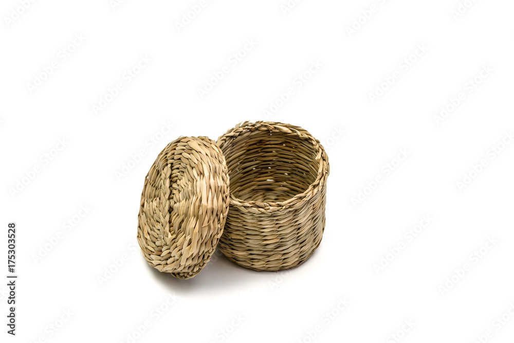 Thermos Rattan and Bamboo Wickerwork with isolated on white backgrounds and images. ( clipping path ) Thermos Rattan and Bamboo Wickerwork with isolated on white backgrounds and images. ( clipping path )