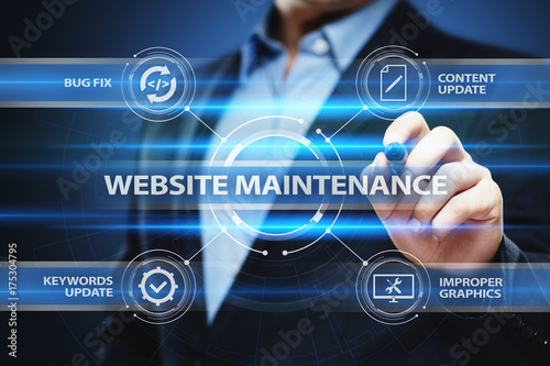 Website maintenance Business Internet Network Technology Concept