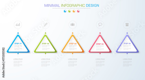 Infographic Elements with business icon on full color background circle process or steps and options workflow diagrams,vector design element eps10 illustration